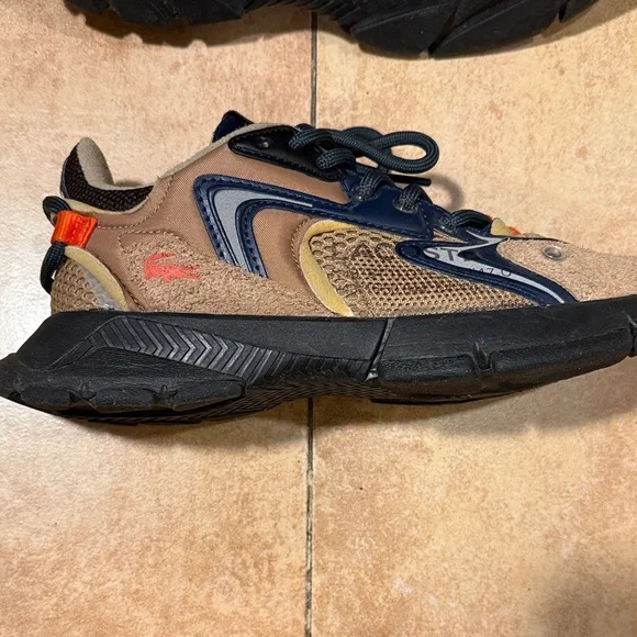 Lacoste Blue and Beige Athletic Shoes - Picture 6 of 6